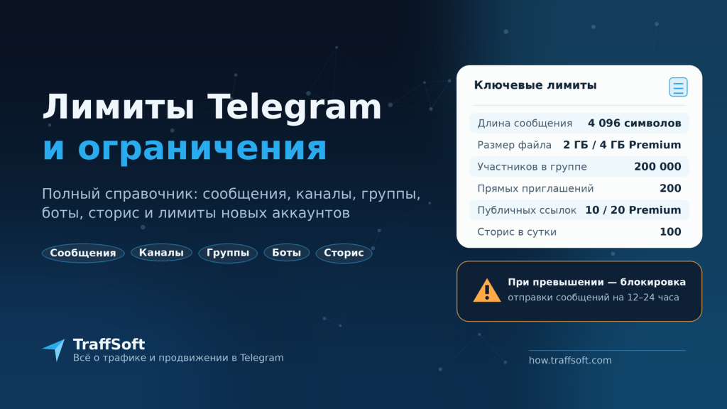 Лимиты и ограничения в Телеграм 2026