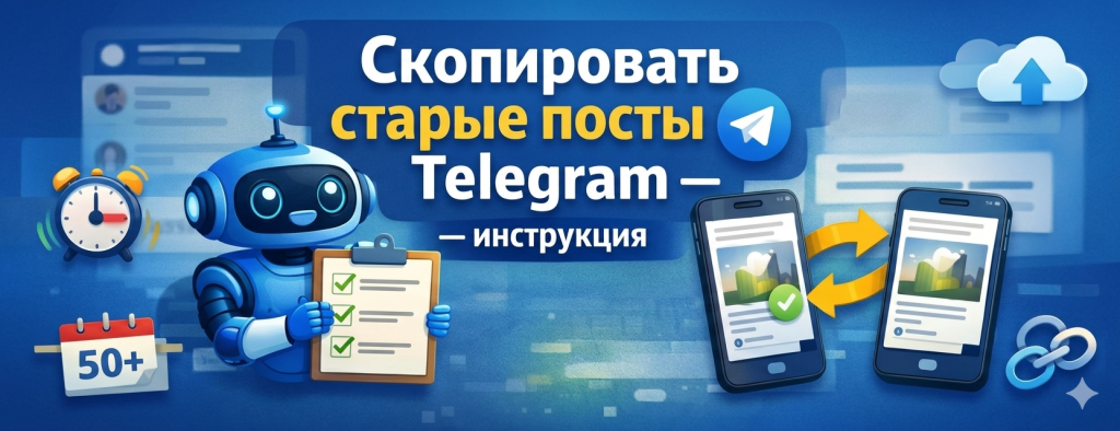 📌 Скопировать старые посты Telegram — инструкция