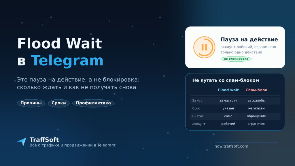 Flood Wait в Telegram: почему возникает и сколько ждать