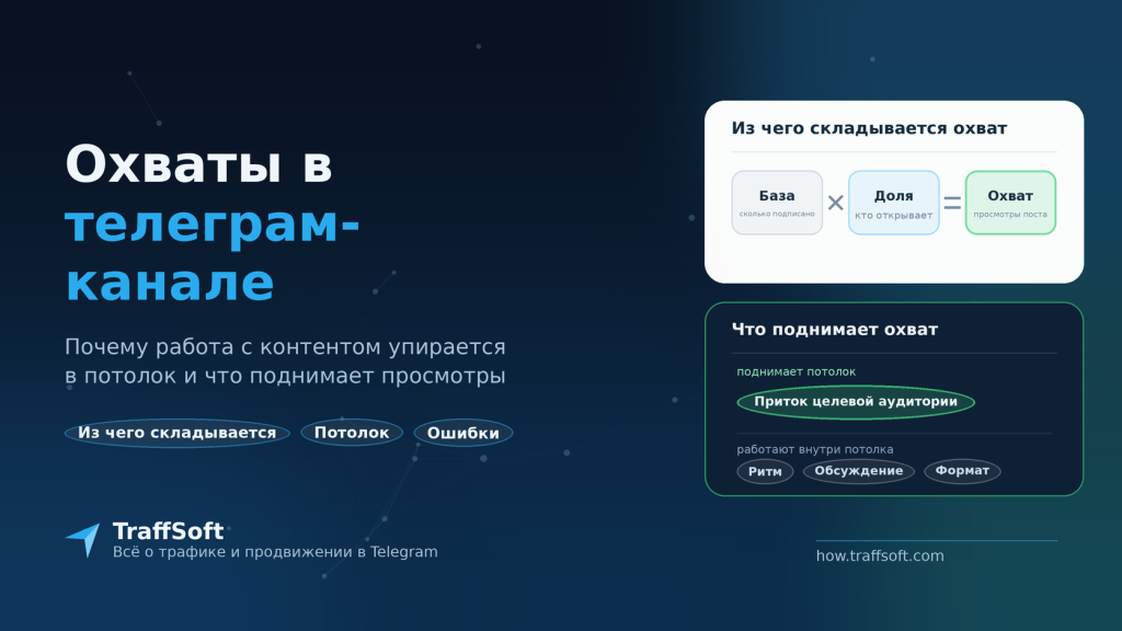 Охваты в телеграм канале: что их поднимает на самом деле