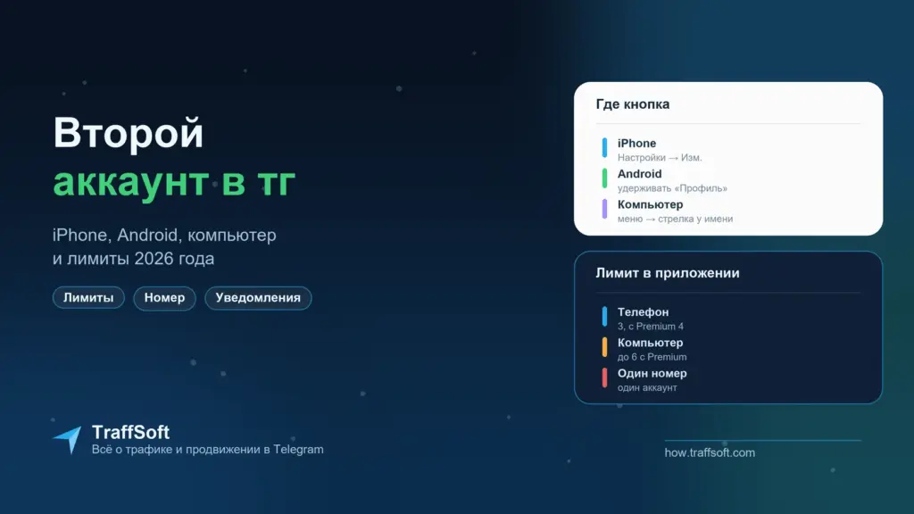 Как добавить второй аккаунт в телеграм: iPhone, Android, компьютер и лимиты