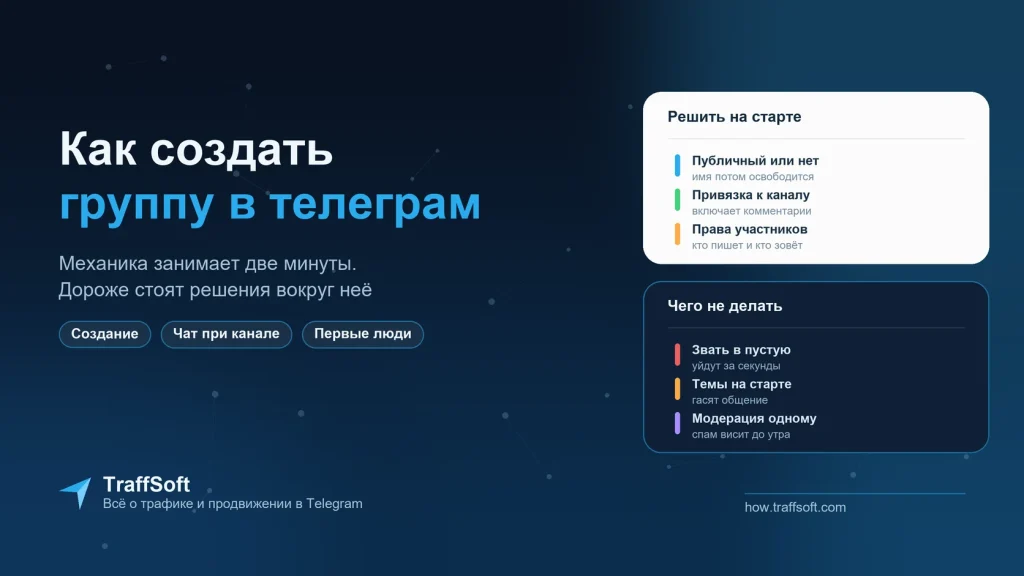 Как создать группу в телеграм: настройки, чат под каналом и первые участники