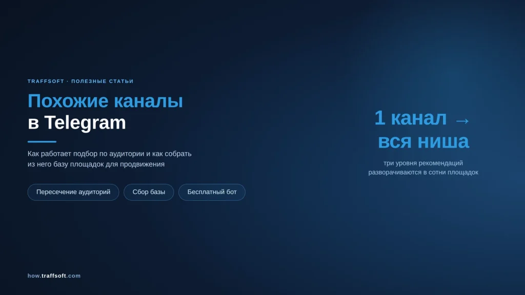 Похожие каналы в Telegram — как собрать базу площадок