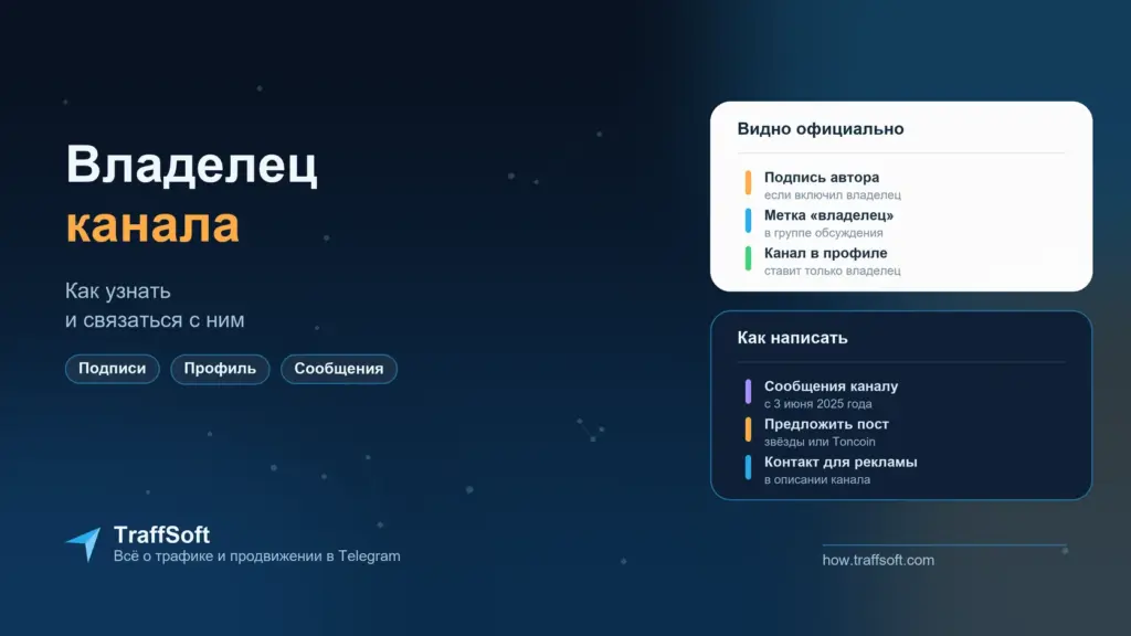 Как узнать владельца телеграм канала и связаться с ним